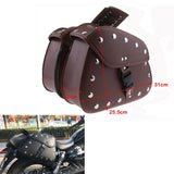 Maxbell Waterproof Motorcycle Saddlebags Motorbike Saddle Bags Storage Tool Pouch Left & Right Side - Black