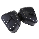 Maxbell Waterproof Motorcycle Saddlebags Motorbike Saddle Bags Storage Tool Pouch Left & Right Side - Black