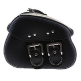 Maxbell Motorcycle Saddle Bags Two Black Leather Side Pouch Panniers PU Leather