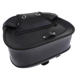 Maxbell Motorcycle Saddle Bags Two Black Leather Side Pouch Panniers PU Leather