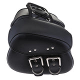 Maxbell Motorcycle Saddle Bags Two Black Leather Side Pouch Panniers PU Leather