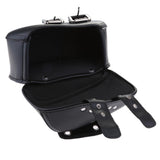 Maxbell Motorcycle Saddle Bags Two Black Leather Side Pouch Panniers PU Leather
