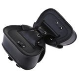 Maxbell Motorcycle Saddle Bags Two Black Leather Side Pouch Panniers PU Leather