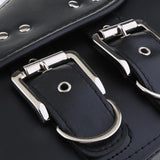Maxbell Motorcycle Saddle Bags Two Black Leather Side Pouch Panniers PU Leather