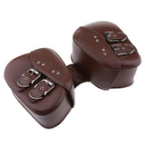 Maxbell MOTORCYCLE BROWN LEATHER SADDLEBAGS for HARLEY 28 x 20 x 10 cm
