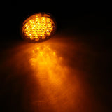 Maxbell Universal 2pcs Round Turn Signal Amber LED Light Smoke Lens for Harley Softail
