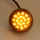 Maxbell Universal 2pcs Round Turn Signal Amber LED Light Smoke Lens for Harley Softail