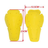 Max Motorcycle Motocross CE Approved Armour Hip & Knee Protection Pads Yellow