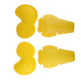 Max Motorcycle Motocross CE Approved Armour Hip & Knee Protection Pads Yellow