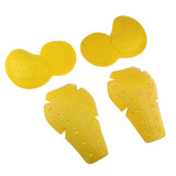 Max Motorcycle Motocross CE Approved Armour Hip & Knee Protection Pads Yellow