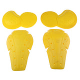 Max Motorcycle Motocross CE Approved Armour Hip & Knee Protection Pads Yellow