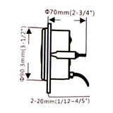 Maxbell Stainless Steel Anti-fog Glass 85mm Speed Odometer 0~120km/h  Backlight #2