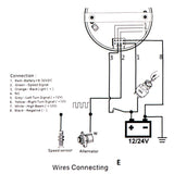 Maxbell Stainless Steel Anti-fog Glass 85mm Speed Odometer 0~120km/h  Backlight #2