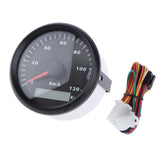 Maxbell Stainless Steel Anti-fog Glass 85mm Speed Odometer 0~120km/h  Backlight #2