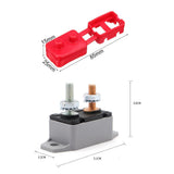 Max 12V / 24V Circuit Breaker & Cover Dual Battery Fuse Automatic Auto Reset 15A