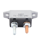 Max 12V / 24V Circuit Breaker & Cover Dual Battery Fuse Automatic Auto Reset 15A