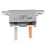 Max 12V / 24V Circuit Breaker & Cover Dual Battery Fuse Automatic Auto Reset 30A