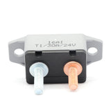 Max 12V / 24V Circuit Breaker & Cover Dual Battery Fuse Automatic Auto Reset 30A