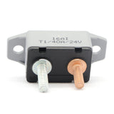 Max 12V / 24V Circuit Breaker & Cover Dual Battery Fuse Automatic Auto Reset 40A