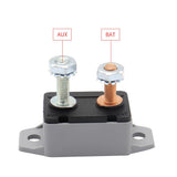 Max 12V / 24V Circuit Breaker & Cover Dual Battery Fuse Automatic Auto Reset 40A