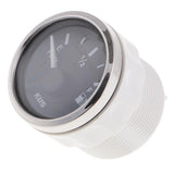 Maxbell 2" 52mm Universal Boat Marine Car Fuel Level Gauge E-1/2-F Stainless Bezel