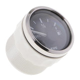 Maxbell 2" 52mm Universal Boat Marine Car Fuel Level Gauge E-1/2-F Stainless Bezel