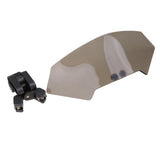 Maxbell Motorcycle Clip-on Windshield Windscreen Extension Deflector Universal Smoke