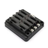 Maxbell 6-Way Fuse Block – Fuse Box with LED Warning Indicator & Cover for Automotive Car Boat Marine RV Truck DC 32V
