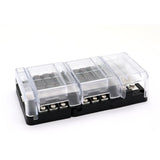 Maxbell 6-Way Fuse Block – Fuse Box with LED Warning Indicator & Cover for Automotive Car Boat Marine RV Truck DC 32V