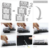 Maxbell 6-Way Fuse Block – Fuse Box with LED Warning Indicator & Cover for Automotive Car Boat Marine RV Truck DC 32V
