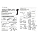 Maxbell 6-Way Fuse Block – Fuse Box with LED Warning Indicator & Cover for Automotive Car Boat Marine RV Truck DC 32V