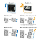 Maxbell 6-Way Fuse Block – Fuse Box with LED Warning Indicator & Cover for Automotive Car Boat Marine RV Truck DC 32V