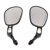 Maxbell Motorcycle Edge Cut Rear View Mirrors for Harley Softail Touring Road King XL883 Black