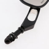 Maxbell Motorcycle Edge Cut Rear View Mirrors for Harley Softail Touring Road King XL883 Black