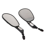 Maxbell Motorcycle Edge Cut Rear View Mirrors for Harley Softail Touring Road King XL883 Black