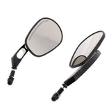 Maxbell Motorcycle Edge Cut Rear View Mirrors for Harley Softail Touring Road King XL883 Black