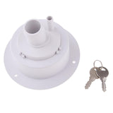 Max RV Round Plastic Gravity Fresh Water Fill Hatch Inlet Camper Trailer White1