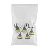 Maxbell 5Pcs 12V 20A LED Light SPST ON/OFF 3Pins Rocker Toggle Switch Blue