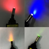 Maxbell 5Pcs 12V 20A LED Light SPST ON/OFF 3Pins Rocker Toggle Switch Blue