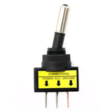Maxbell 5Pcs 12V 20A LED Light SPST ON/OFF 3Pins Rocker Toggle Switch Blue