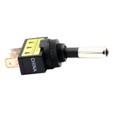 Maxbell 5Pcs 12V 20A LED Light SPST ON/OFF 3Pins Rocker Toggle Switch Blue