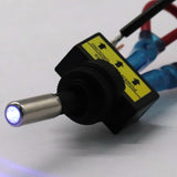Maxbell 5Pcs 12V 20A LED Light SPST ON/OFF 3Pins Rocker Toggle Switch Blue