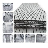 Max Boat Flooring Mat Faux Teak Decking Yacht Sheet Pad Cross Dark Grey