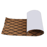 Max Boat Flooring Mat Faux Teak Decking Yacht Sheet Pad Cross Light Brown