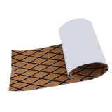 Max Boat Flooring Mat Faux Teak Decking Yacht Sheet Pad Cross Light Brown