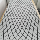 Max Boat Flooring Mat Faux Teak Decking Yacht Sheet Pad Cross Brown White Stripe