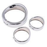 Max Motorcycle 7" Headlight & 4.5" Auxiliary Lights Trim Ring Visor for Harley