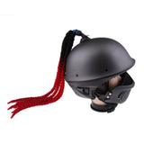 Max Handmade Decoration Punk Dirty Braid Motorcycle Helmet Ombre Black to Red