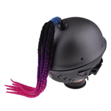 Max Handmade Decoration Punk Dirty Braid Motorcycle Helmet Ombre Black to Purple