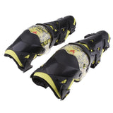 Max Pair Motorcycle Motocross Body Protective Gear Knee Shin Guard Pad Yellow